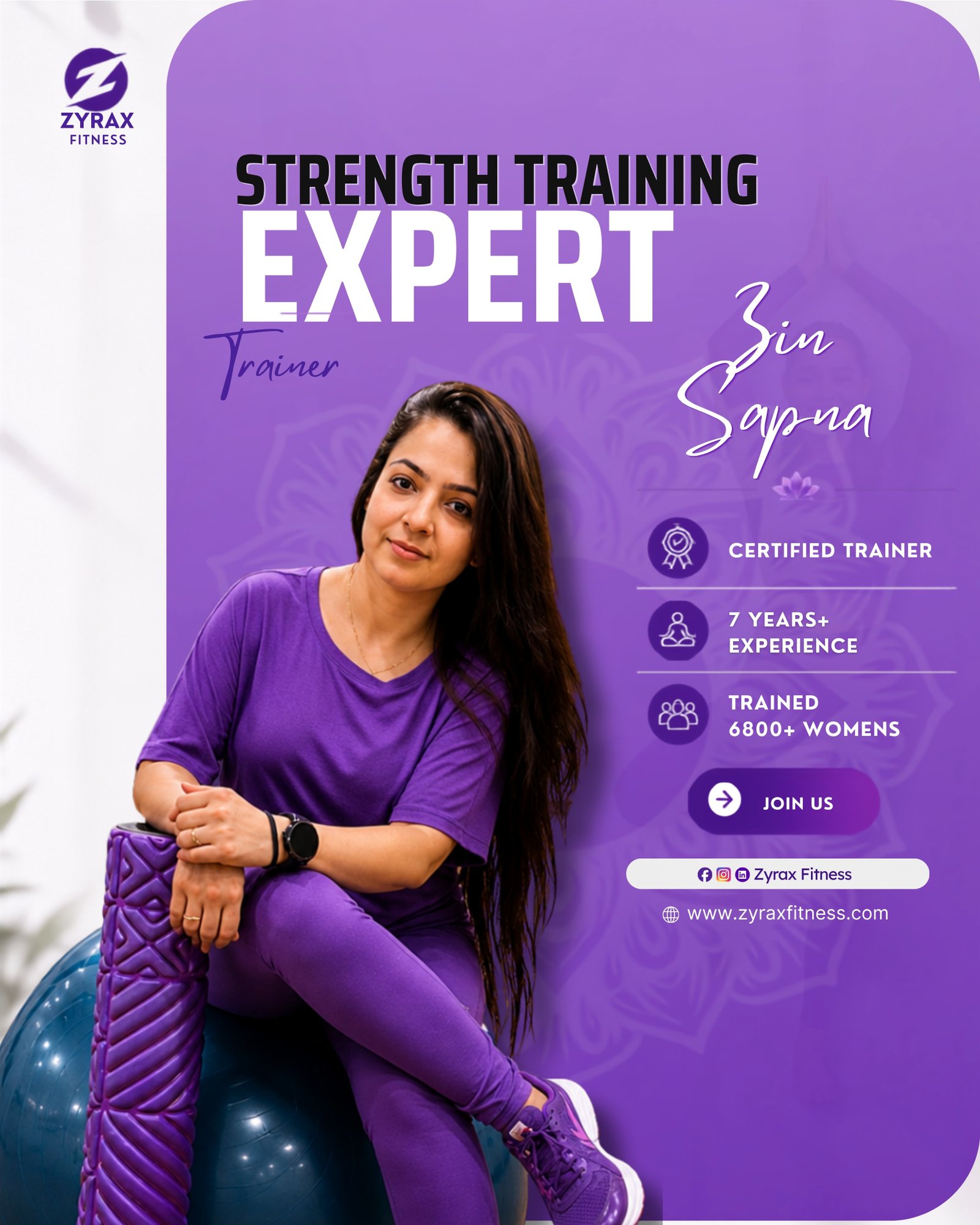 Sapna, Zyrax Zumba Expert Trainer - Zumba online classes free